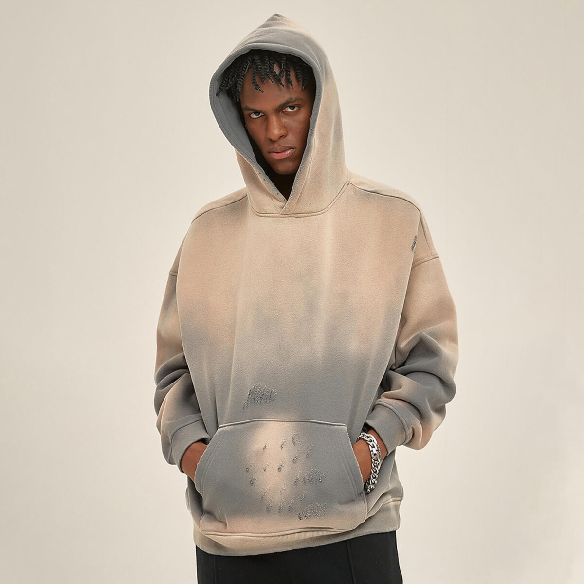 Худи Tattered Spray Painted Hoodie — изображение 4