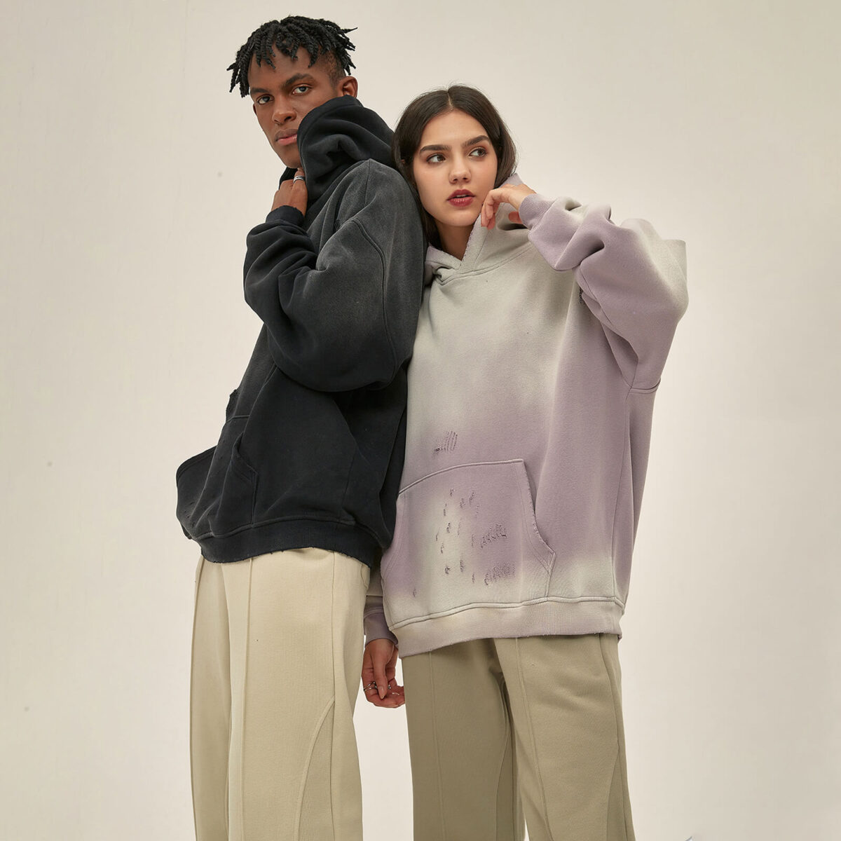 Худи Tattered Spray Painted Hoodie — изображение 9