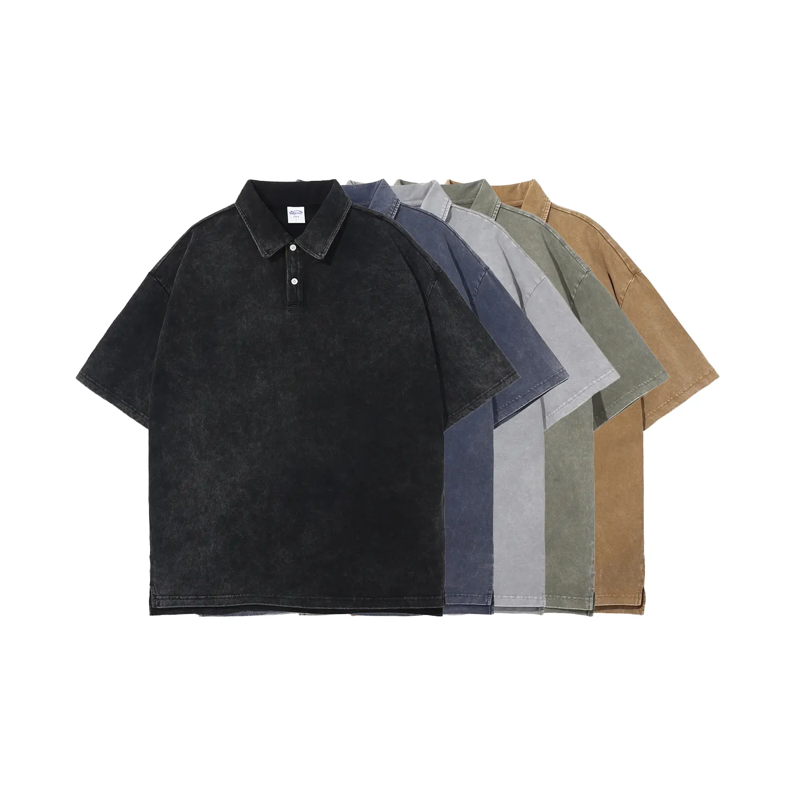 Футболка Washed Cotton Polo T-Shirt V0224 Main Photo Футболка Washed Cotton Polo T-Shirt V0224 — изображение 1