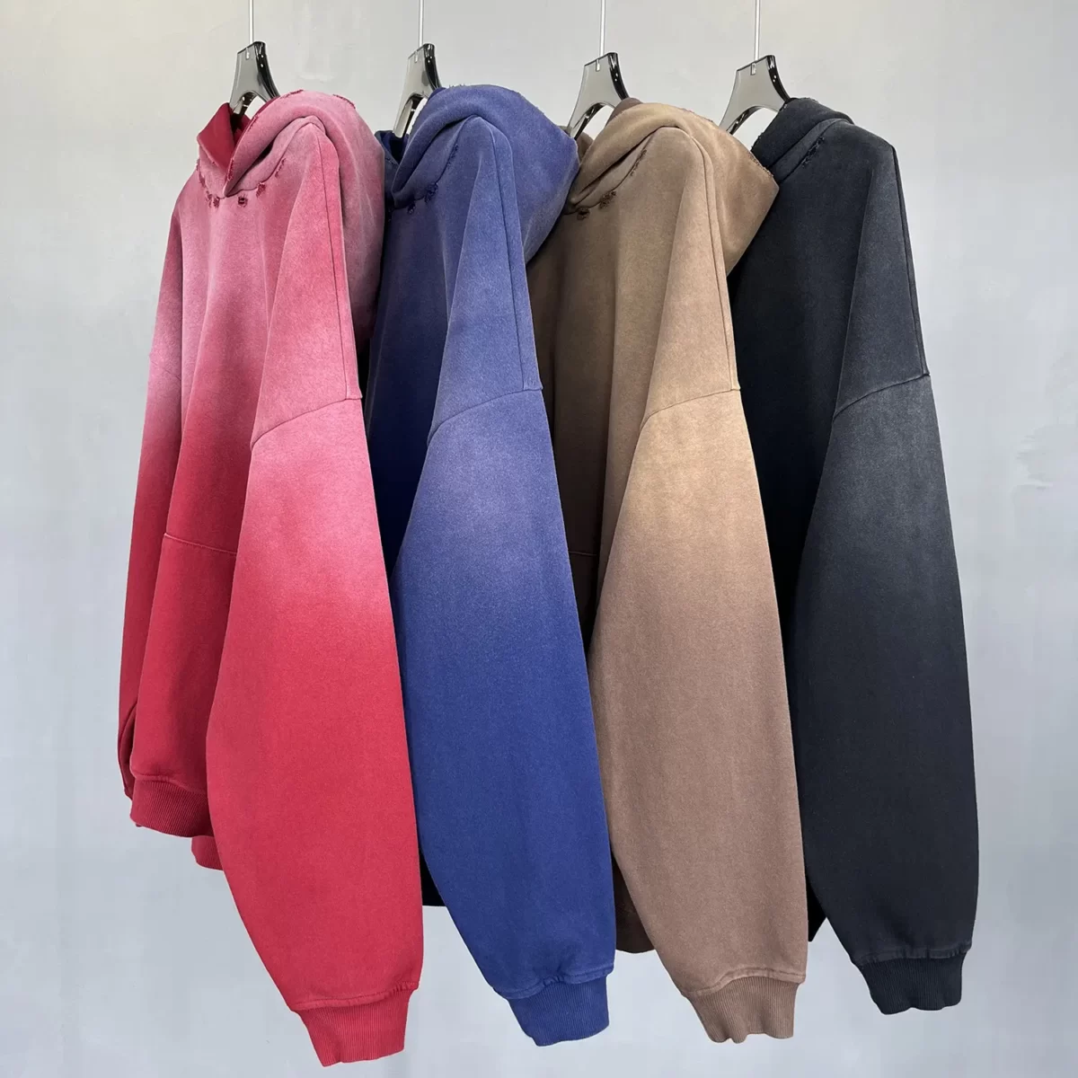 Худи Bleached Distressed Hoodie V0724 — изображение 3
