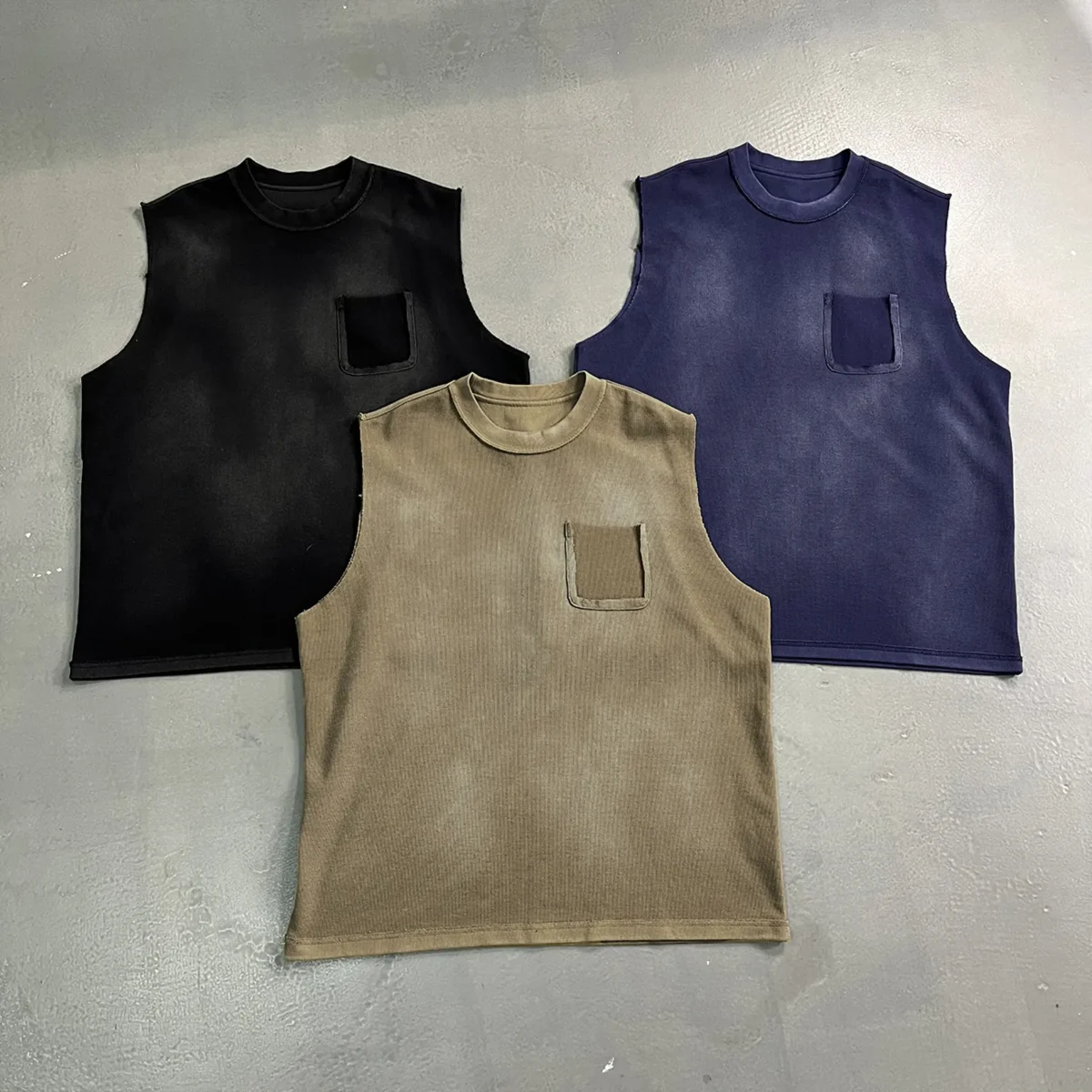 Майка Waffle Ruins Pocket Tank — изображение 3