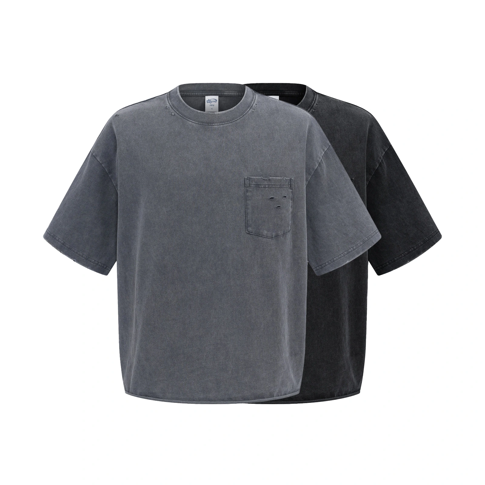 Футболка 3024 Washed Cut-Edge Pocket T-Shirt Items Photo Футболка Washed Cut-Edge Pocket T-Shirt — изображение 1