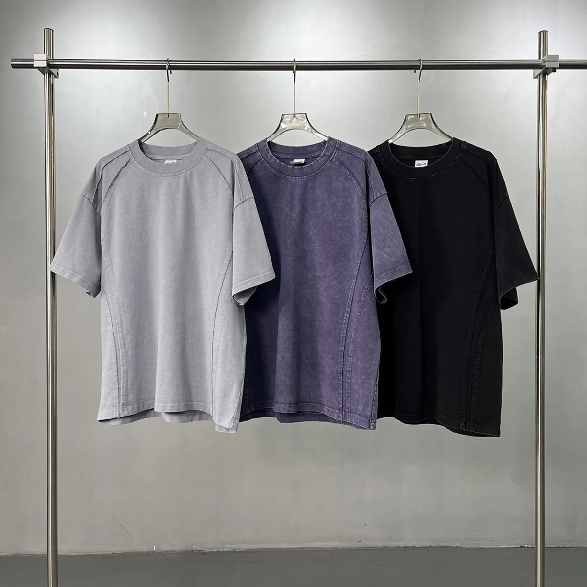 Футболка Washed Panel Raw-Edge T-Shirt — изображение 2