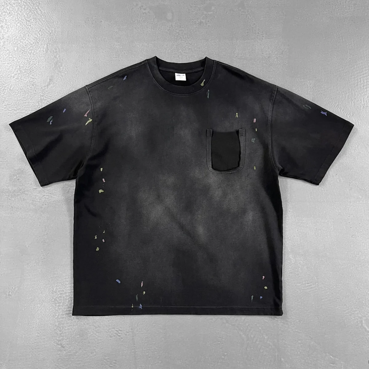 Футболка Paint-Splashed Washed Pocket T-Shirt — изображение 6