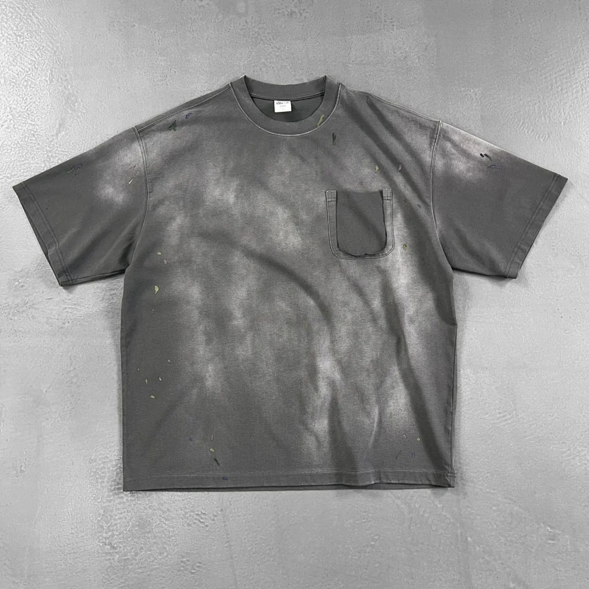 Футболка Paint-Splashed Washed Pocket T-Shirt — изображение 9