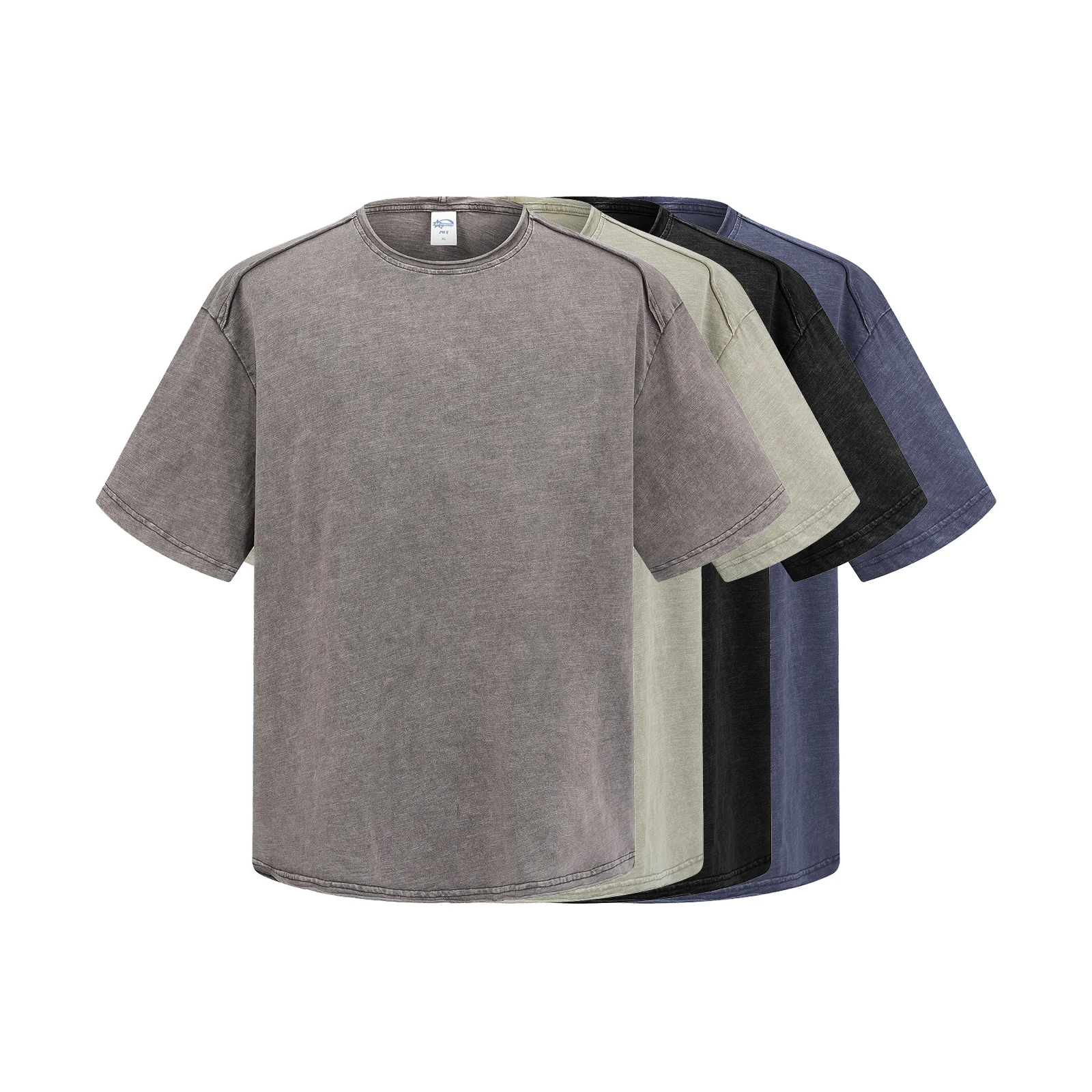 Футболка 3044 Snow-Wash Rolled-Edge Slub T-Shirt Items Футболка Snow-Wash Rolled-Edge Slub T-Shirt — изображение 1