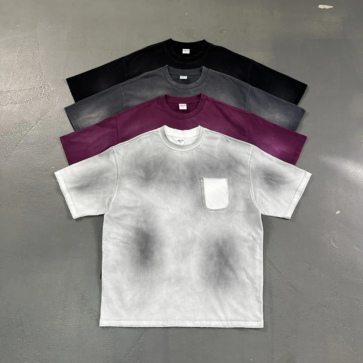 Футболка Washed Faux-Pocket Distressed T-Shirt — изображение 3