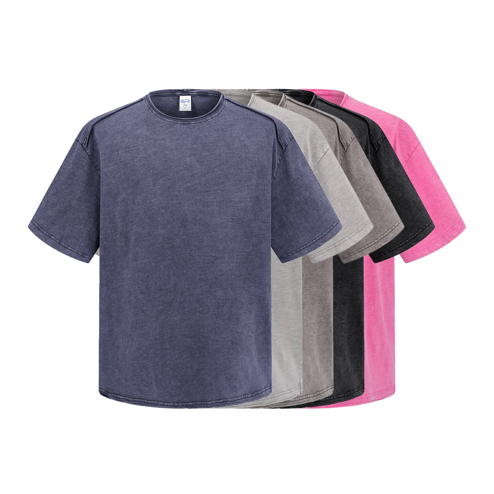 Футболка 3048 Snowwashed Slub Cotton Raw-Edge T-Shirt Items Футболка Snowwashed Slub Cotton Raw-Edge T-Shirt — изображение 1