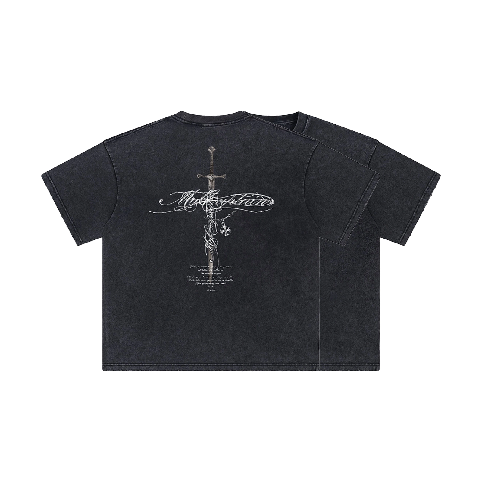 Футболка 3517 Washed Cross Sword Graphic T-Shirt Items Футболка Washed Cross Sword Graphic T-Shirt — изображение 1