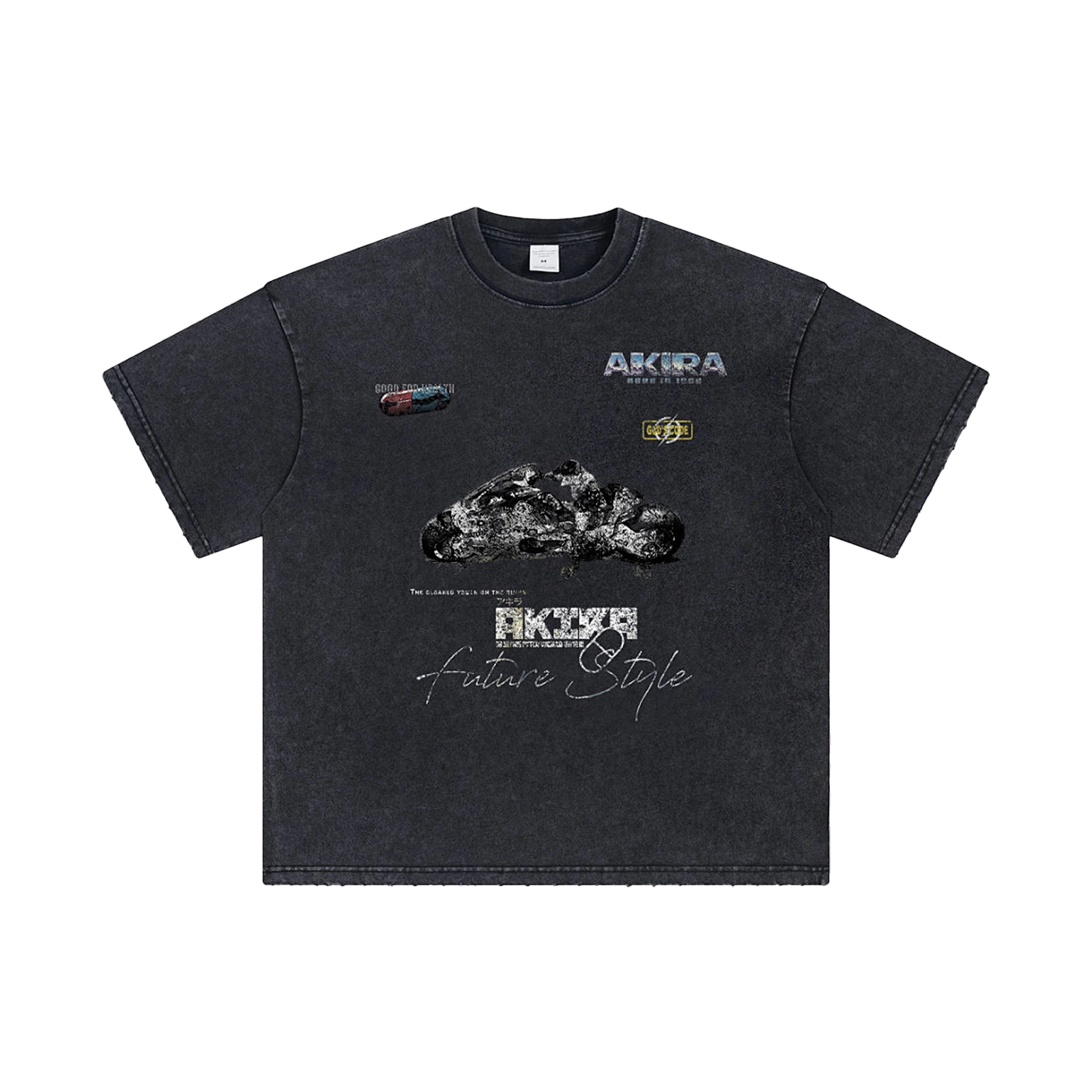 Футболка 3519 Washed Akira Graphic T-Shirt Items Футболка Washed Akira Graphic T-Shirt — изображение 1