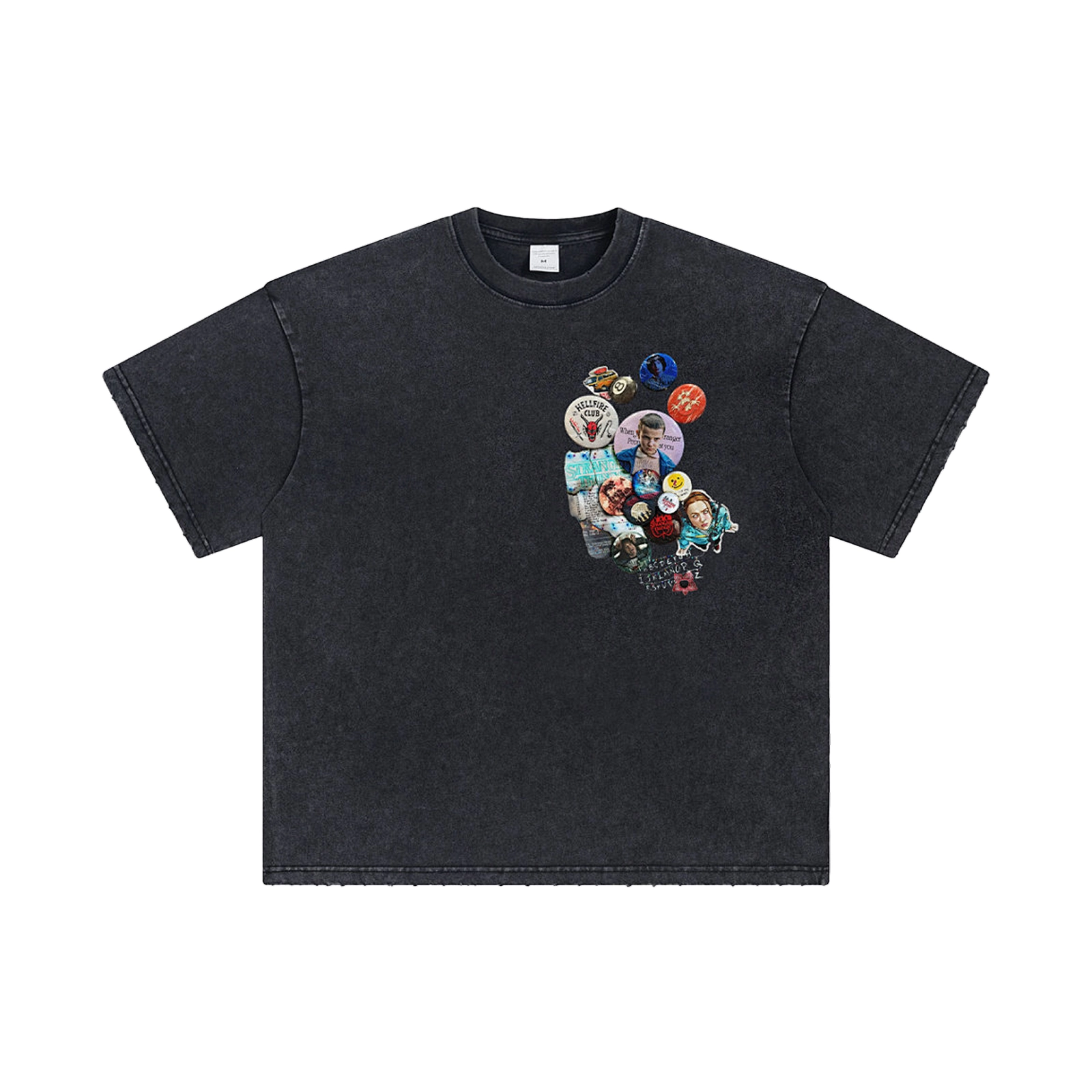 Футболка 3524 Washed Graphic Print T-Shirt Items Футболка Washed Graphic Print T-Shirt — изображение 1