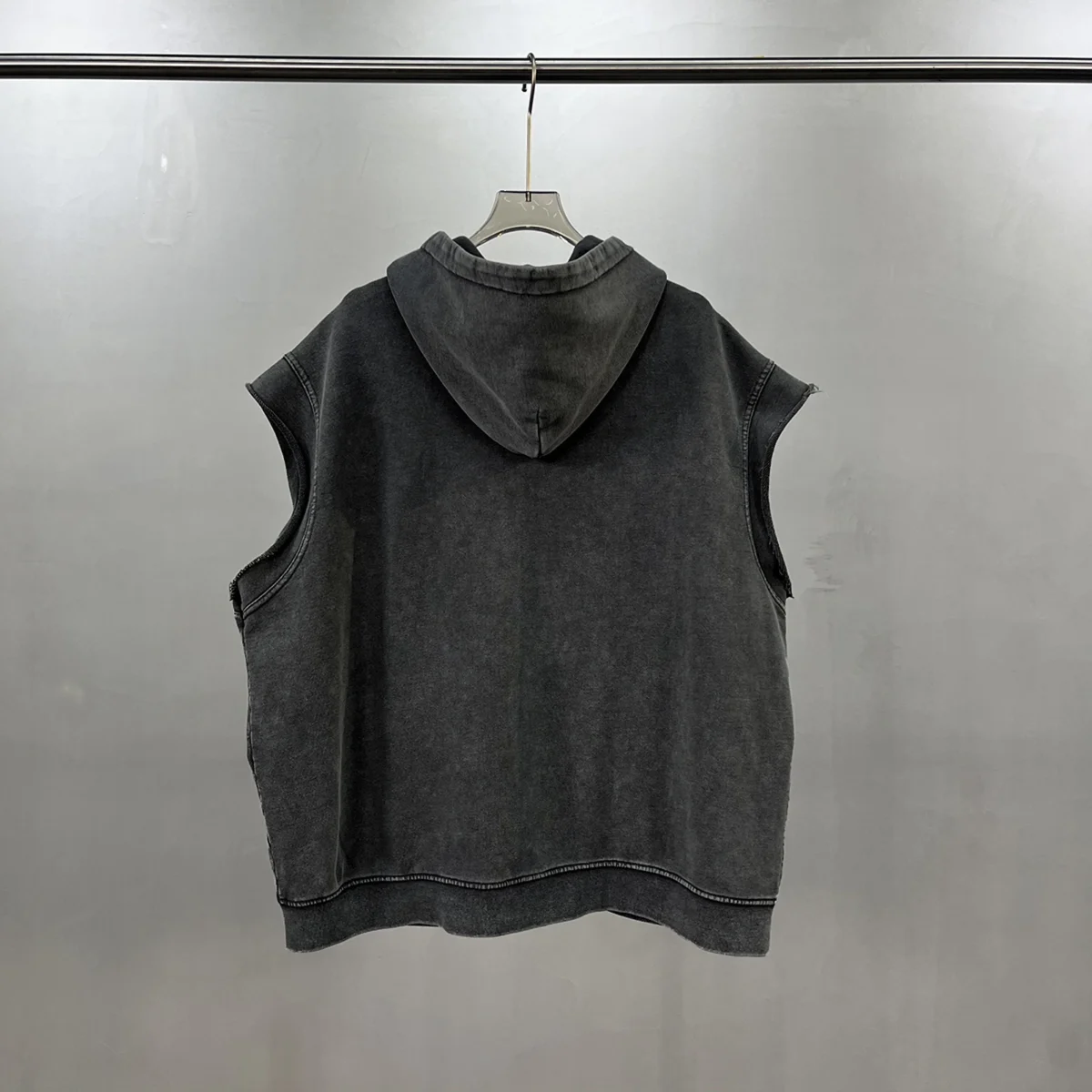 Худи Washed Zip Hoodie Vest — изображение 5